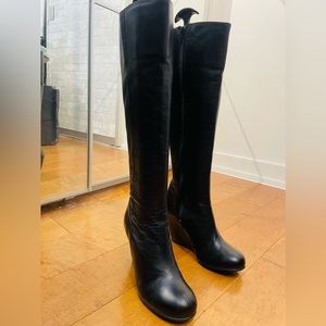 Locale Tall Wedge Boots - Size 39 - Mint. Made in Portugal